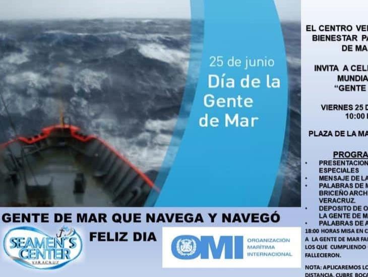 Celebran Día de la Gente de Mar y reiteran marinos mercantes aplicación de vacuna