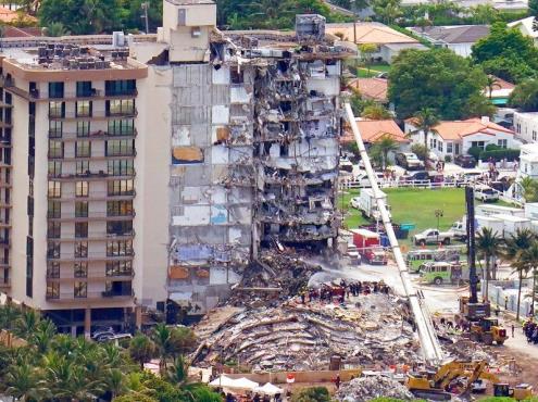 Aumentan a 90 los muertos por derrumbe de edificio en Miami