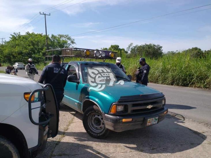 Guardia Nacional implementa operativo contra robo de autos en Nanchital