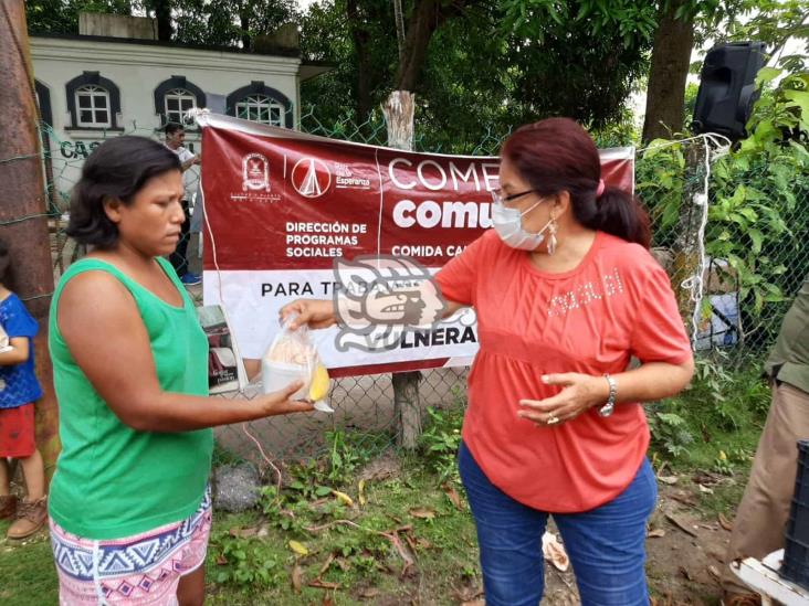 Llega el comedor comunitario a los ejidos Rincón Grande y Cangrejera Uno