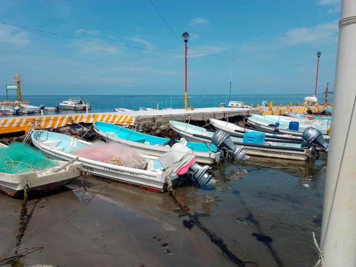 Rehabilitan muro de pescadores en Veracruz