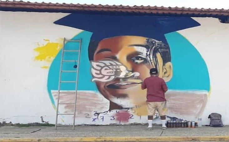Itzel Dayana será recordada con un mural pintado en Nanchital