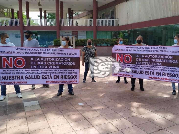 Protestan contra instalación de crematorios en Poza Rica