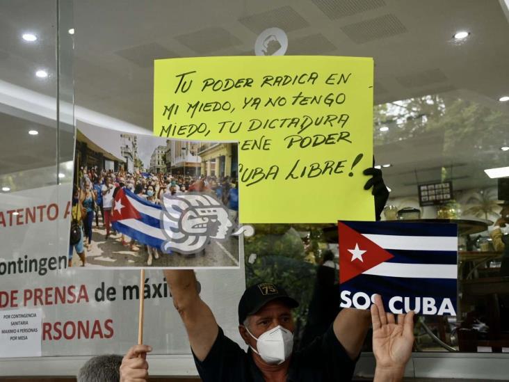 En Xalapa, respaldan marchas por la libertad de Cuba