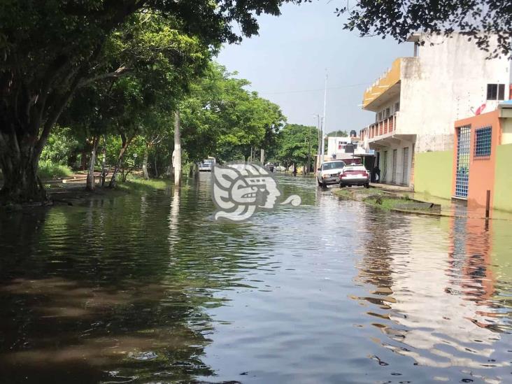 Se desborda Laguna de Lagartos tras fuertes lluvias