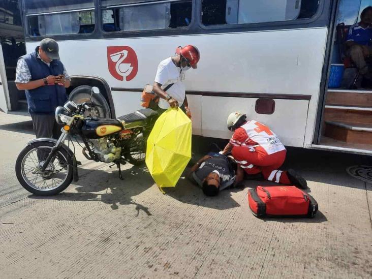 Hombre fallece tras ser atropellado por un urbano en calles de Veracruz