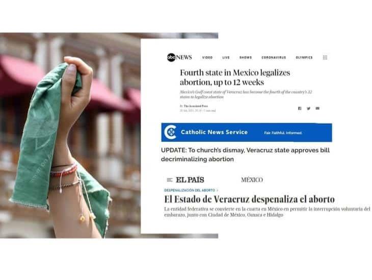 En medios internacionales destacan despenalización del aborto en Veracruz