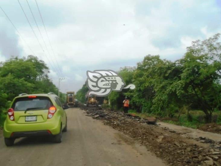 Constructora lleva 3 meses sin avances en desviación de Tonalapan- Tatahuicapan