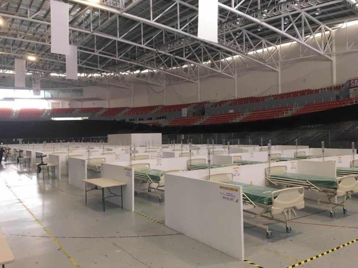 Velódromo de Xalapa redobla operaciones como centro de atención covid