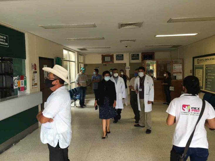 Recorre la titular del IMSS en Veracruz Sur unidades médicas