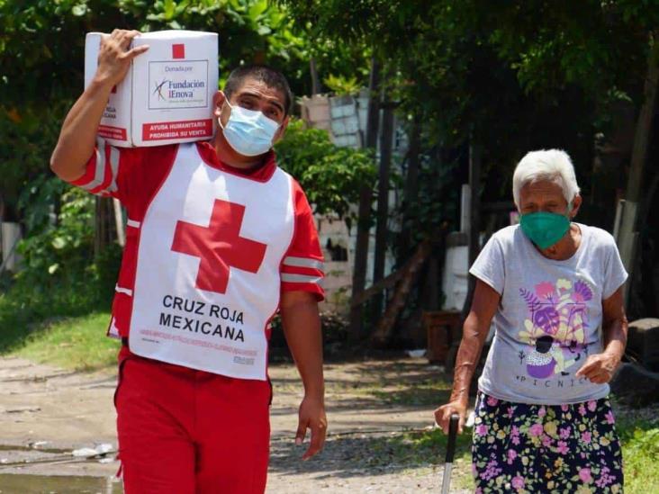 Entregan 180 apoyos fundación IEnova y la Cruz Roja en Veracruz