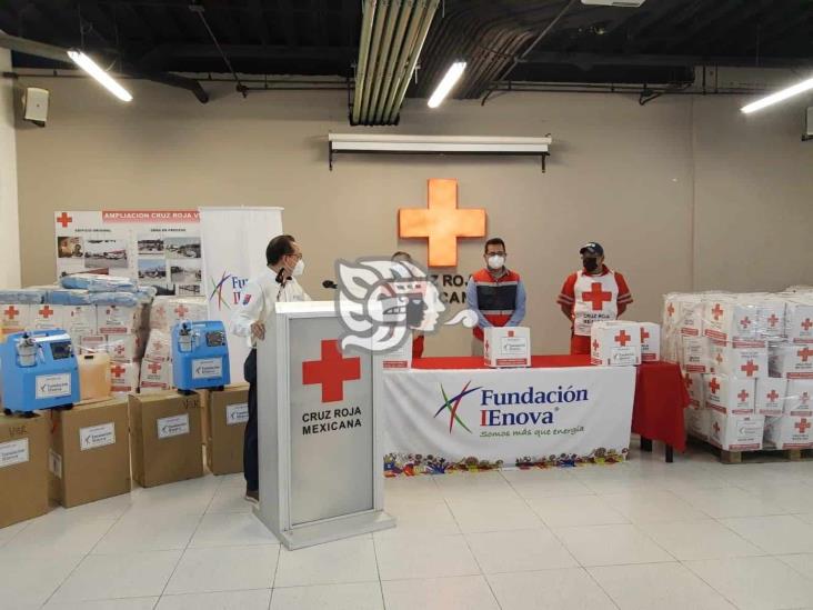 Entregan 180 apoyos fundación IEnova y la Cruz Roja en Veracruz