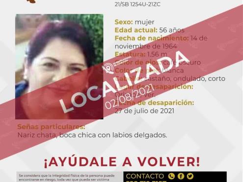 Tras una semana desaparecida, localizan a abogada Maribel Sánchez en Orizaba