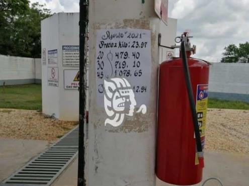 En Acayucan, el gas más caro de la entidad