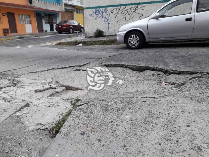 Socavones en la avenida Melchor Ocampo ponen en peligro a conductores de Xalapa