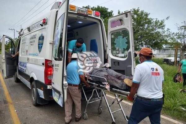 Un lesionado en choque carretero entre Chinameca- Chacalapa