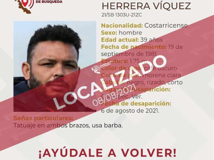 Localizan a costarricense reportado como desaparecido en Coatepec
