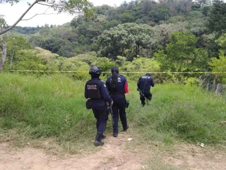 Hallan restos humanos en predio del poblado El Castillo, en Xalapa