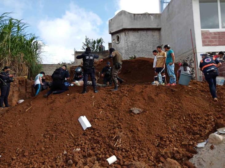 Muere albañil de 63 años en derrumbe de una obra, en Xalapa