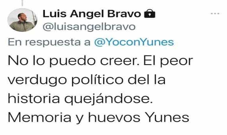 ‘Memoria y huevos, Yunes, le pide Luis Ángel Bravo