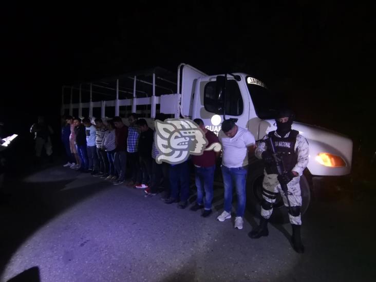 Caen 13 presuntos traficantes de migrantes en el sur de Veracruz