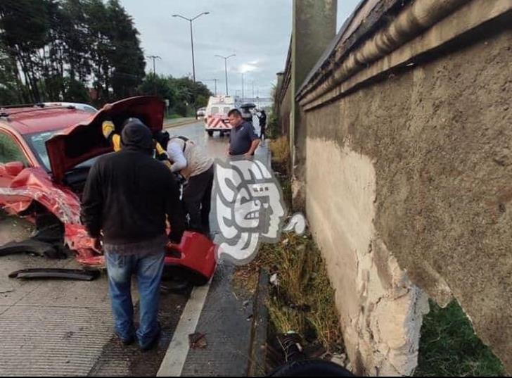 Fuerte accidente en la carretera Coatepec- Xalapa