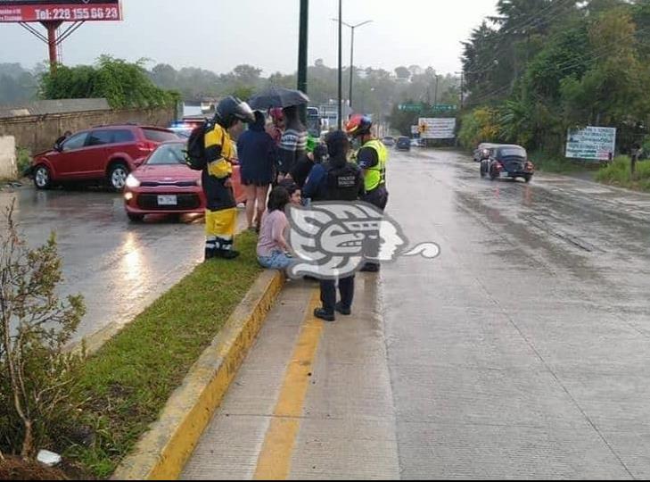 Fuerte accidente en la carretera Coatepec- Xalapa