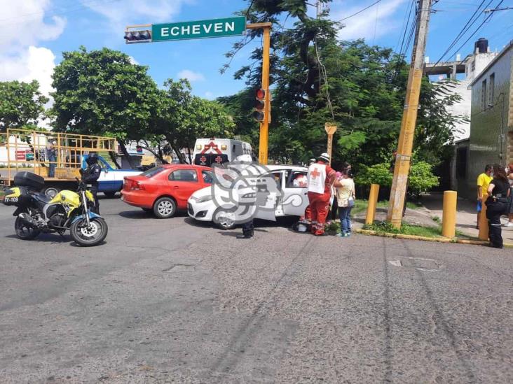 Menor lesionada, saldo de percance automovilístico en Veracruz