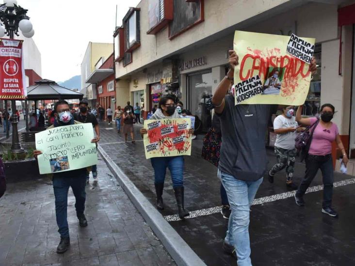 En Orizaba, periodistas exigen justicia tras asesinato del reportero Jacinto Romero