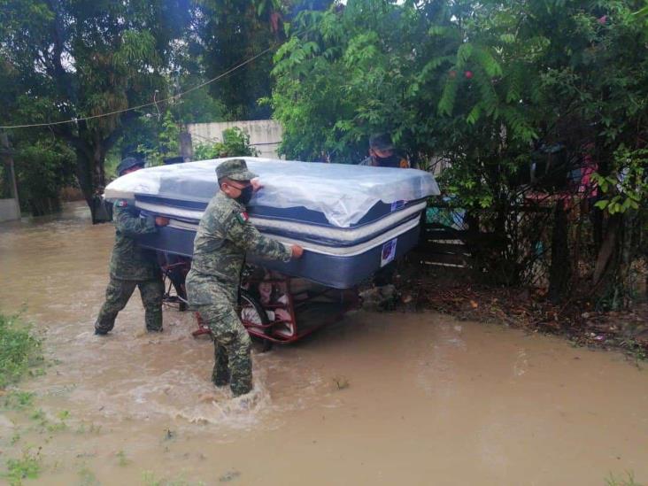 Por Grace, 12 colonias de Poza Rica están en riesgo de inundación