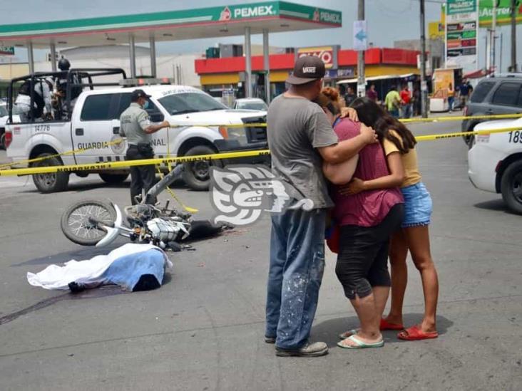 Motociclista es aplastado por camión de carga en Zona Industrial de Veracruz