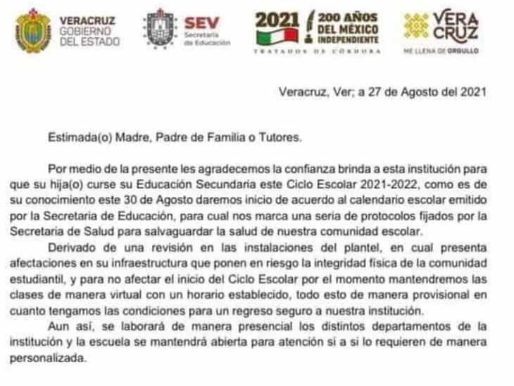 En Veracruz, no todas las escuelas tienen condiciones para el regreso a clases