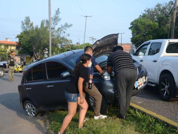 Al menos dos choques se registran en calles del puerto de Veracruz