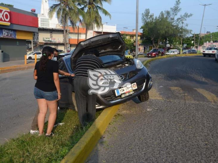 Al menos dos choques se registran en calles del puerto de Veracruz