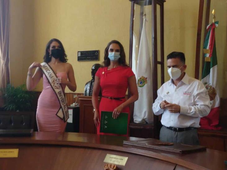 Lupita Jones firma convenio de colaboración con Orizaba