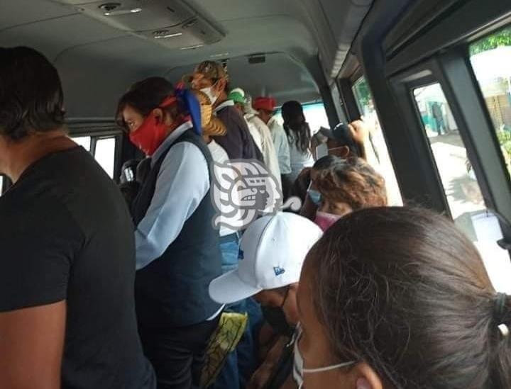 Unidades del Transporte Chacalapa, puntos de alto riesgo de contagio