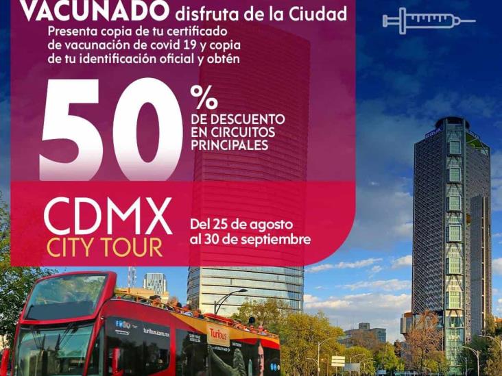 TURIBUS ofrece 50% de descuento a personas vacunadas contra Covid-19