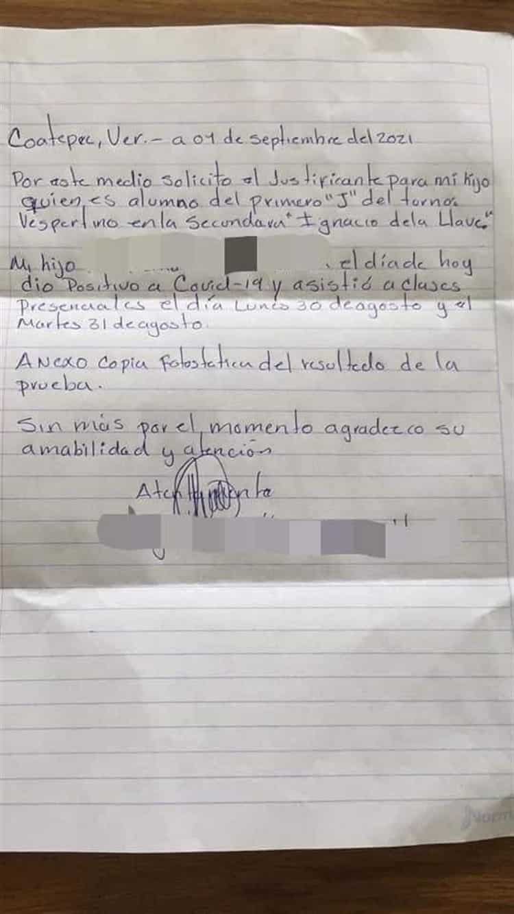 Secundaria Ignacio de la Llave de Coatepec, con un caso de Covid