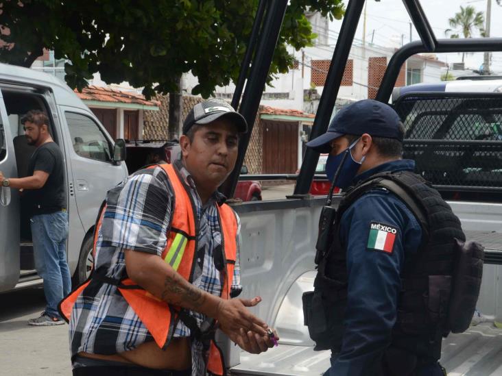 Se registra riña entre dos franeleros en calles de Veracruz