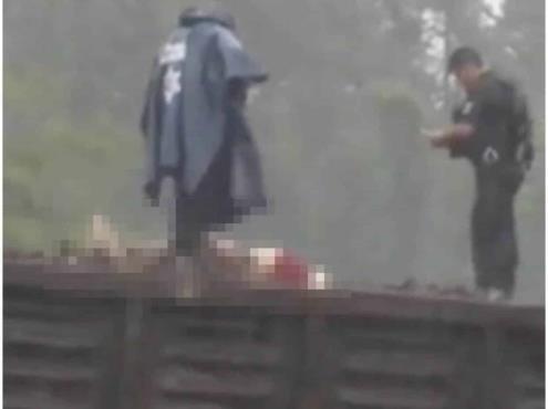 Arriba de un vagón de ferrocarril, hallan cuerpo de hombre en Ixtaczoquitlán