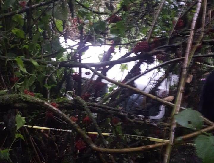 Automóvil cae a un barranco en la Xalapa- Las Vigas; mujer muere en el accidente