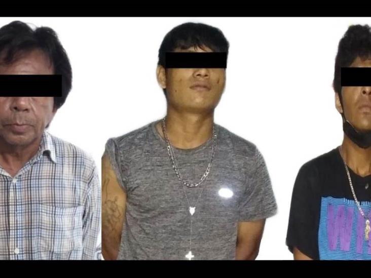 Captura Policía Estatal a tres delincuentes en Minatitlán y Cosoleacaque
