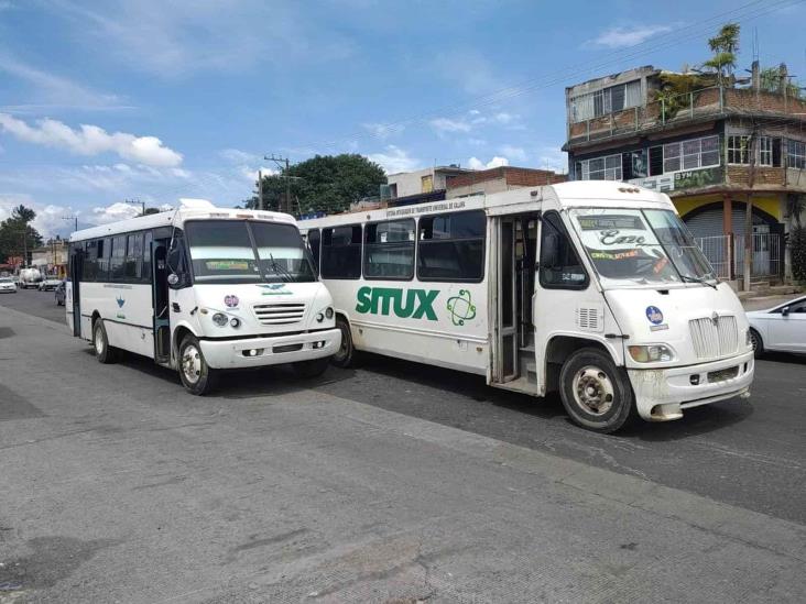 Detiene SSP a conductores de autobuses que se peleaban el pasaje, en Xalapa