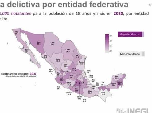 Destaca INEGI a Veracruz como una de las entidades más seguras del país