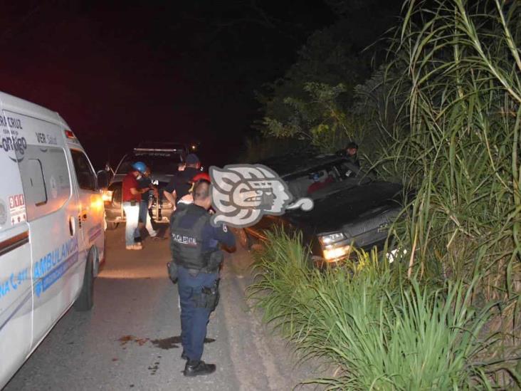 Se accidente porteño en Acayucan al viajar en estado etílico