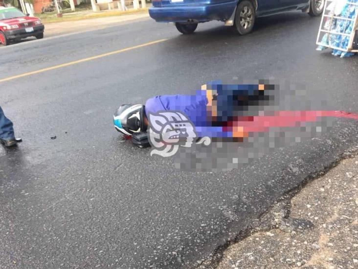 Identifican a motociclista que murió atropellado en Minatitlán