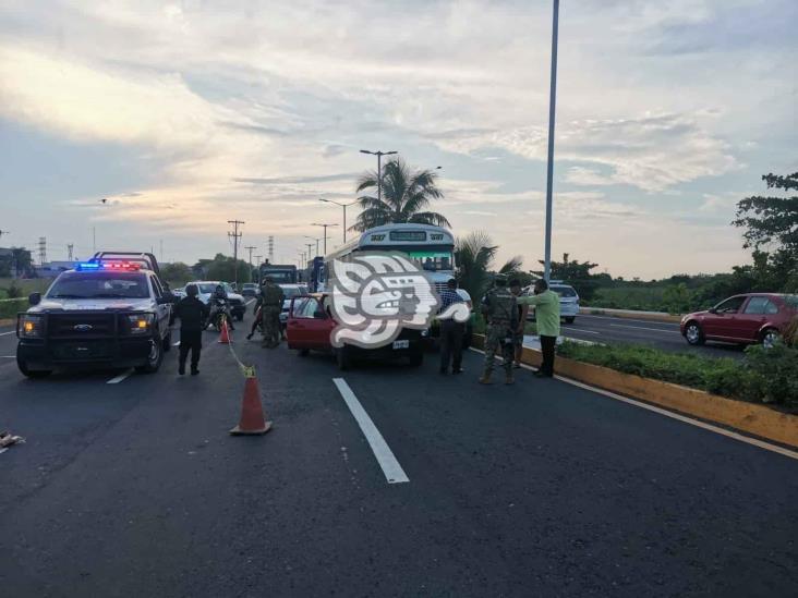 Muere hombre atropellado en la carretera Veracruz- Xalapa