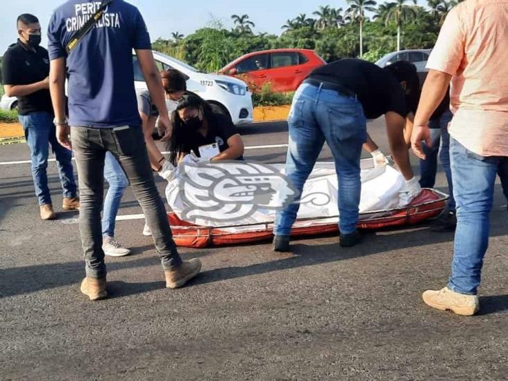 Muere hombre atropellado en la carretera Veracruz- Xalapa