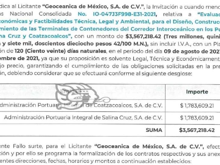 Empresa boqueña se encargará de construir terminales en Coatza y Salina Cruz