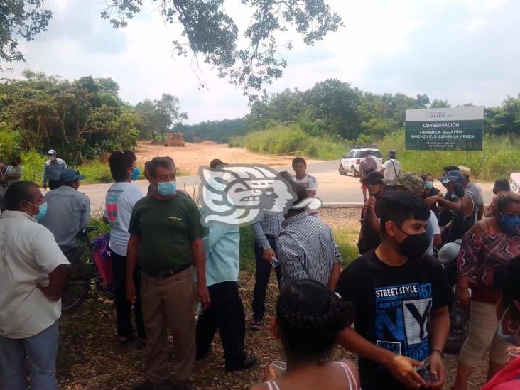 Pobladores de Chinameca cercan los terrenos del relleno sanitario